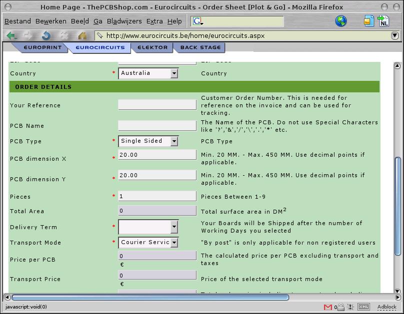 www.eurocircuits.be firefox page 2